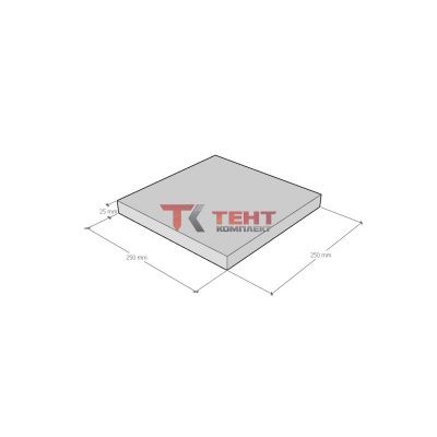 Плита пробивочная 250x250x25 мм.